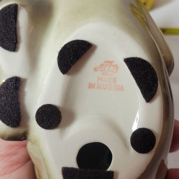 Vintage Lomonosov USSR Set Of 3 Porcelain Brown Bear Figurines - Picture 14 of 15